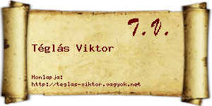 Téglás Viktor névjegykártya